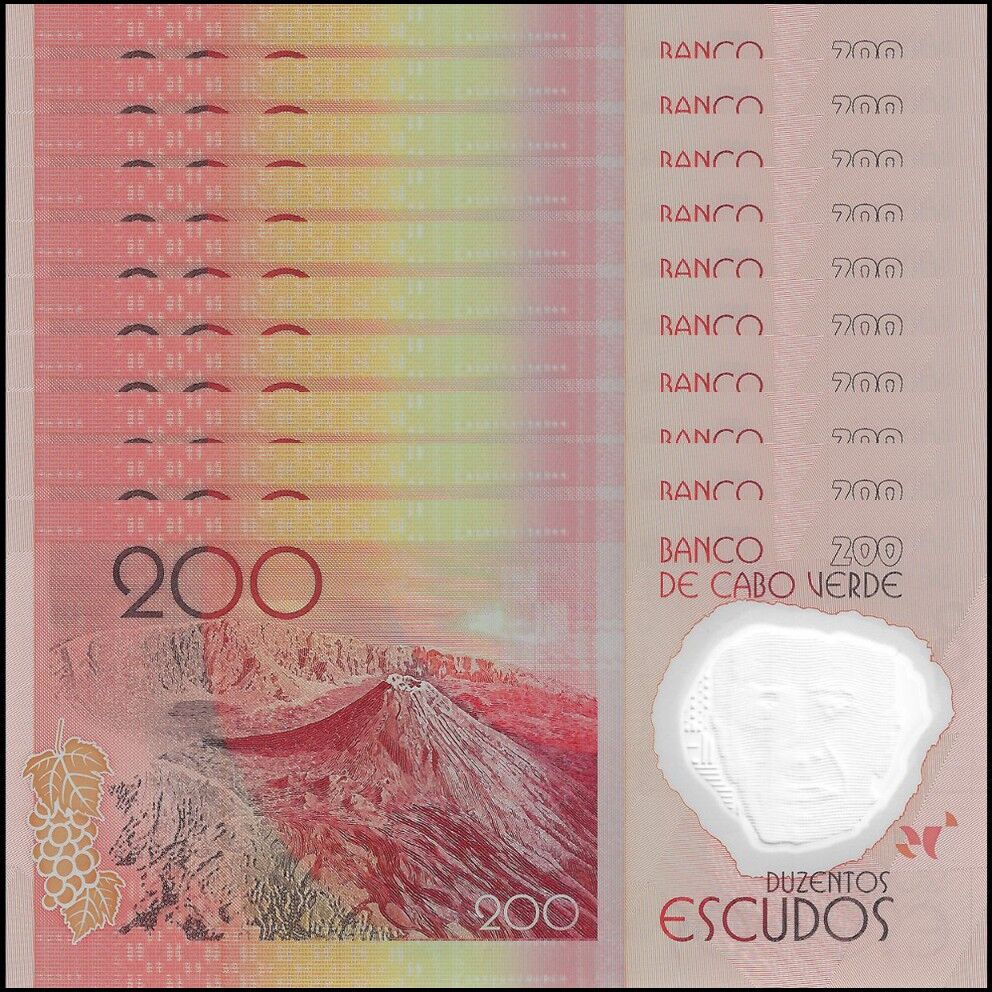 Cape Verde -  200 Escudos 2014 - Pick # 71 - Set 10 PCS