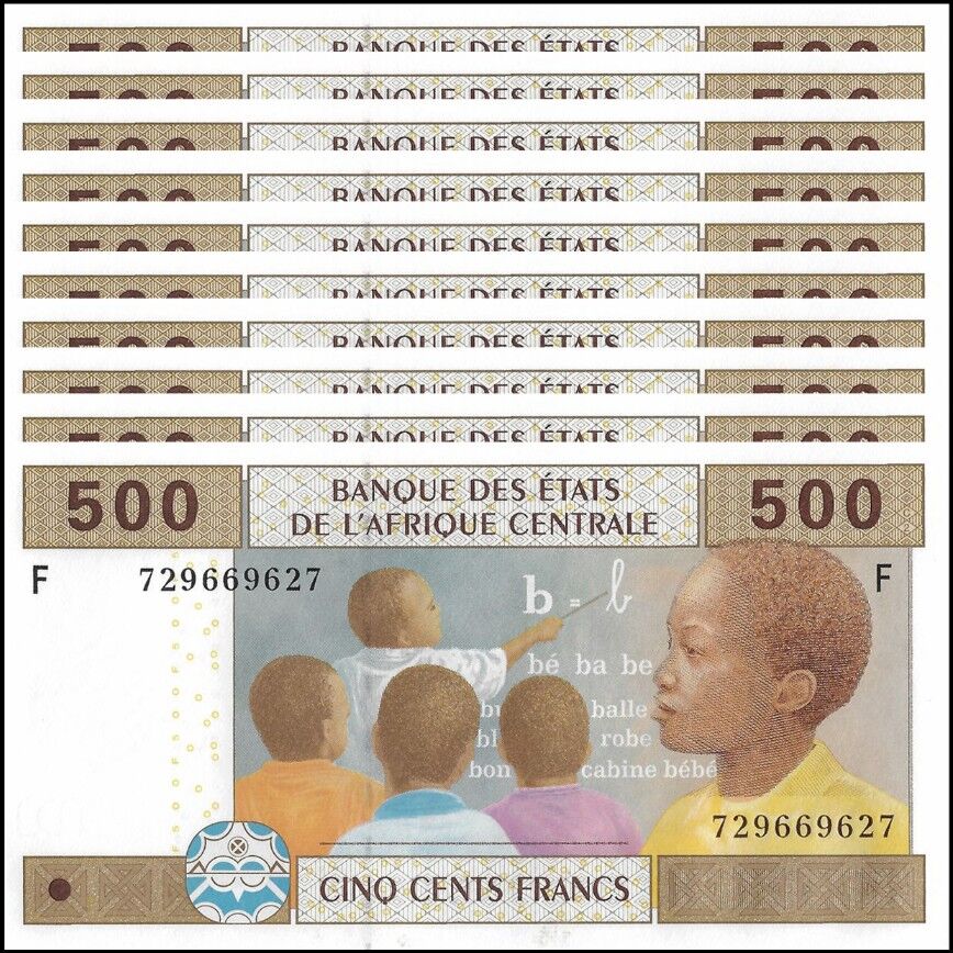 Equatorial Guinea -  500 Francs 2002 - Pick # 506Fc - Set 10 PCS