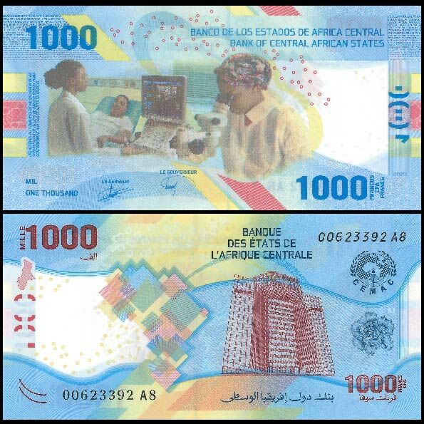 Central African States - 1000 Francs 2022 - Pick- 701 / B112 - Set 10 PCS