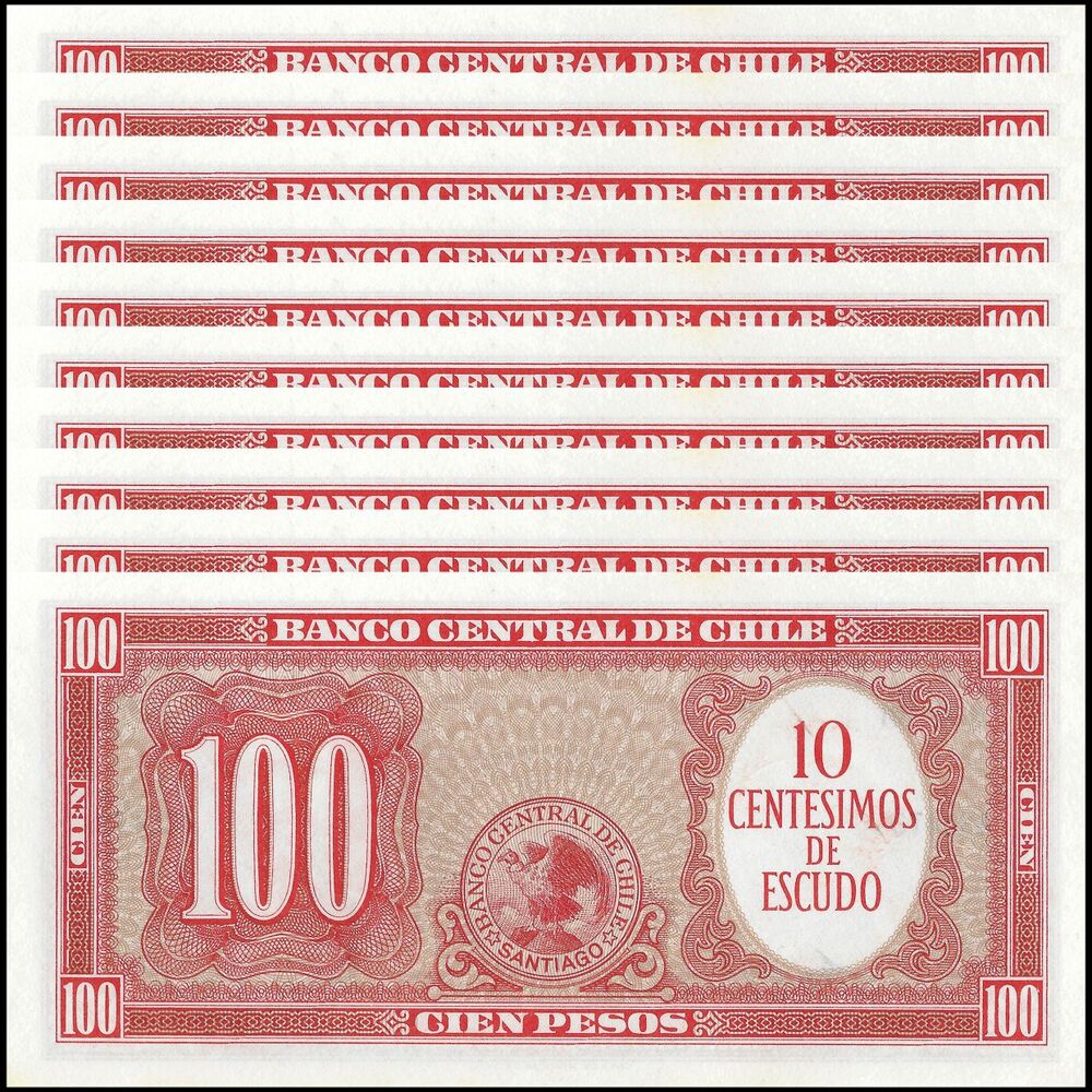 Chile - 10 Centesimos 1960 - Pick # 127 - Set 10 PCS