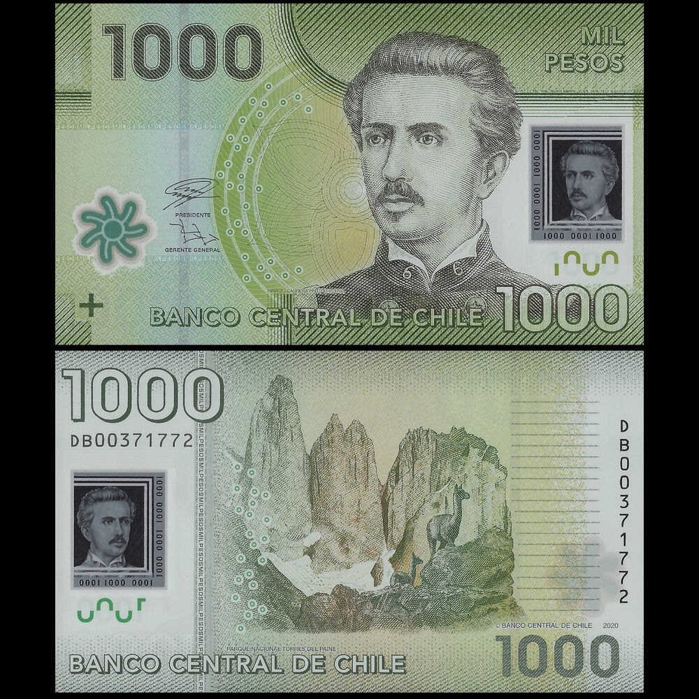 Chile - 1000 Pesos 2020 - Pick- 161 / B296k - Set 10 PCS