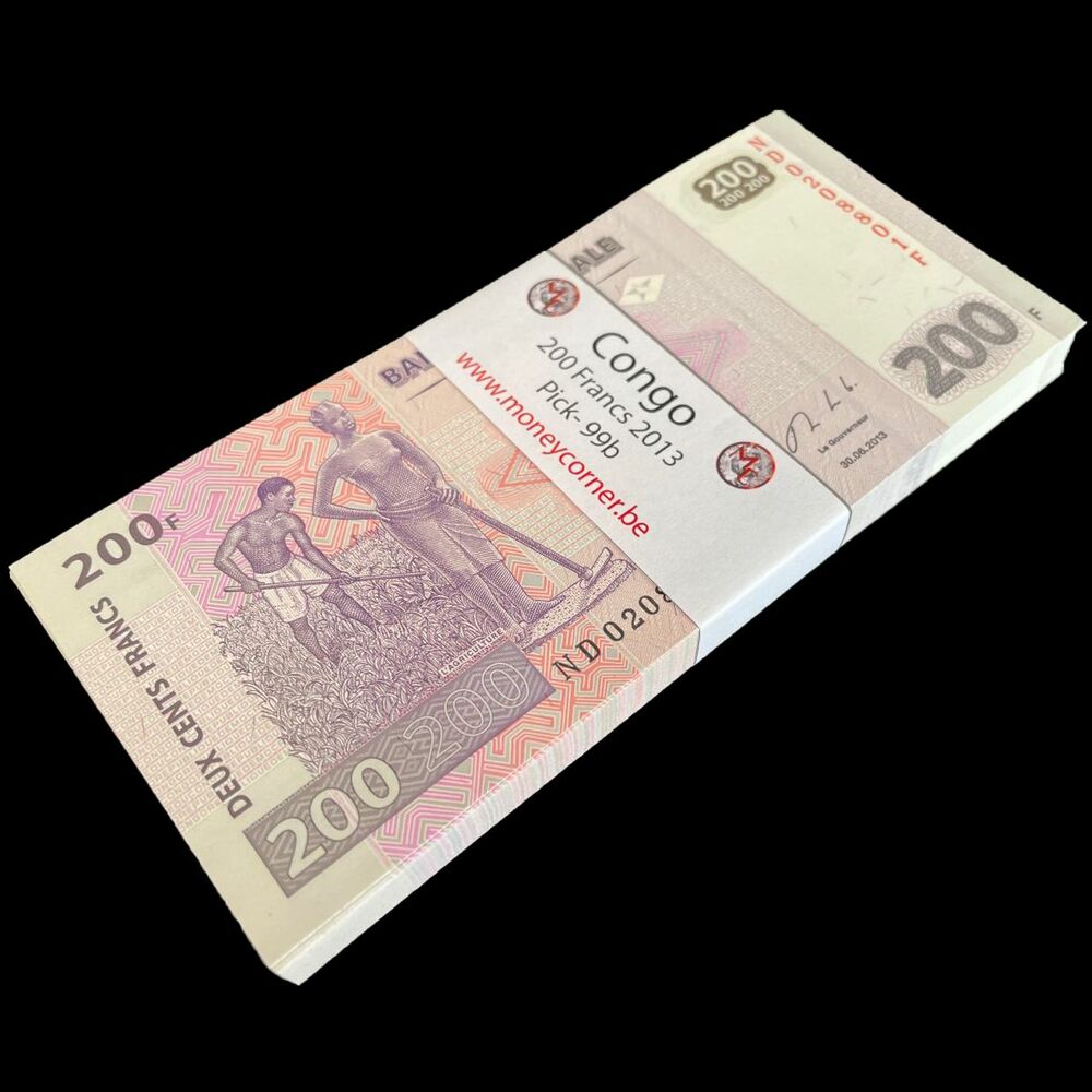 Congo -  200 Francs 2013 - Pick # 99b - Bundle 100 PCS