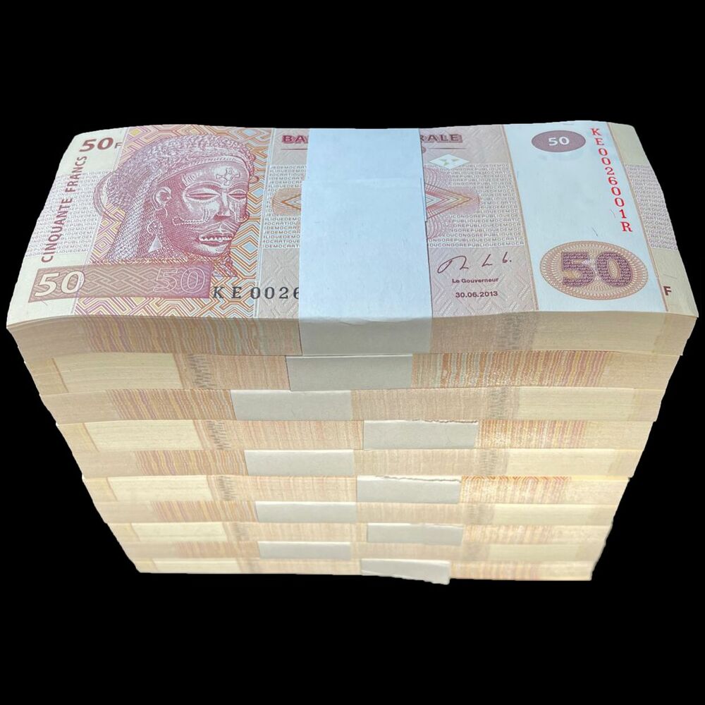 Congo - 50 Francs 2013 - Pick- 97b - Brick 1000 PCS