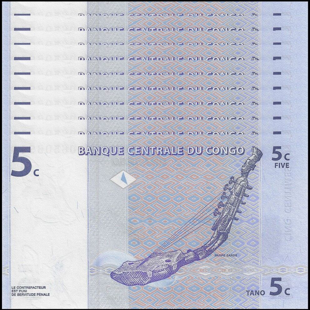 Congo - 5 Centimes 1997 - Pick- 81 - Set 10 PCS