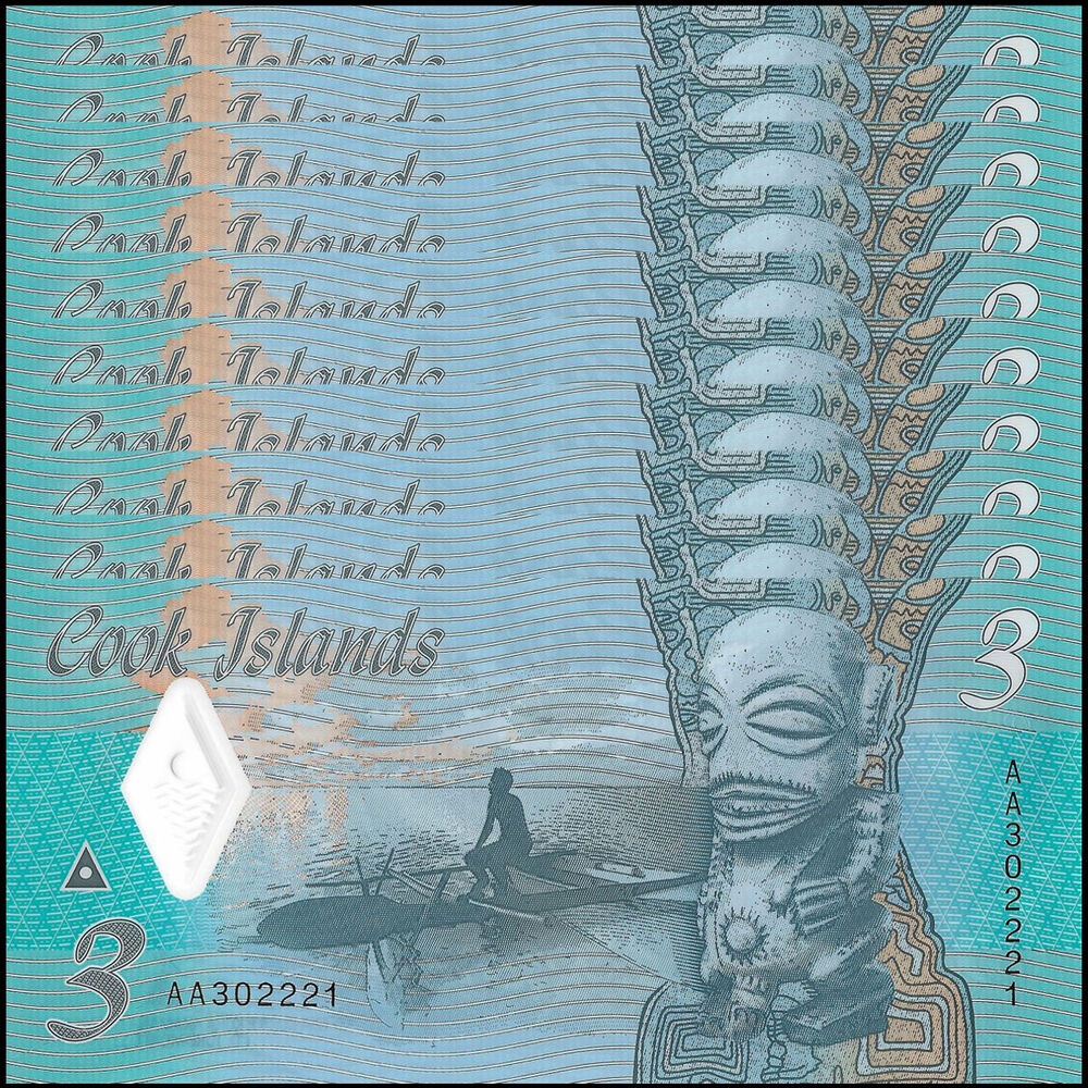 Cook Islands - 3 Dollars 2021 - Pick- 11a / B111 - Set 10 PCS