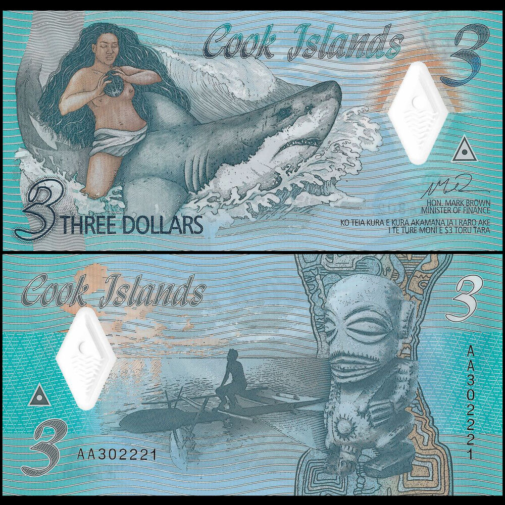 Cook Islands - 3 Dollars 2021 - Pick- 11a / B111 - Set 10 PCS