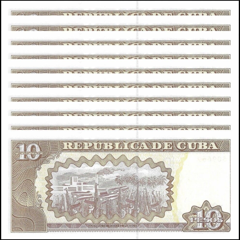 Cuba - 10 Pesos 2016 - Pick- 117r / B906r - Set 10 PCS