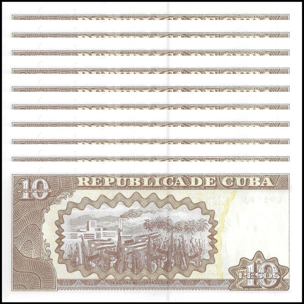 Cuba - 10 Pesos 2019 - Pick- 117u / B906u - Set 10 PCS