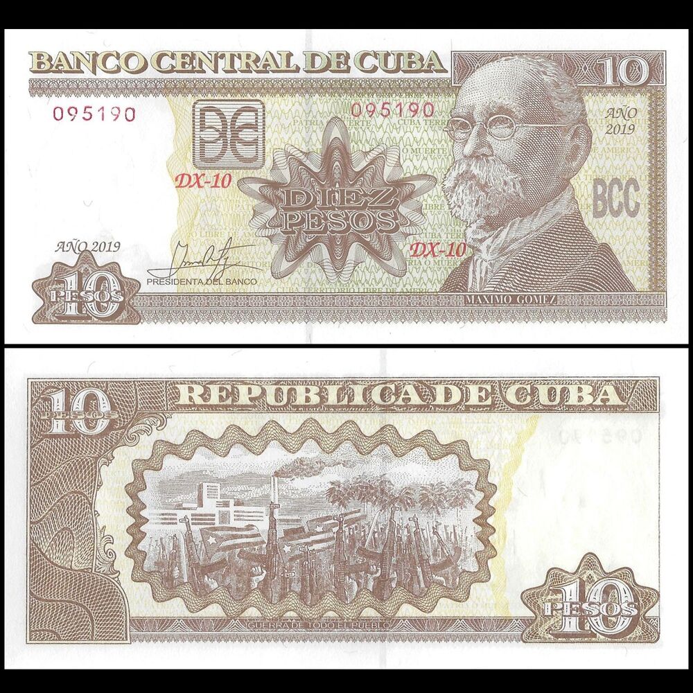 Cuba - 10 Pesos 2019 - Pick- 117u / B906u - Set 10 PCS