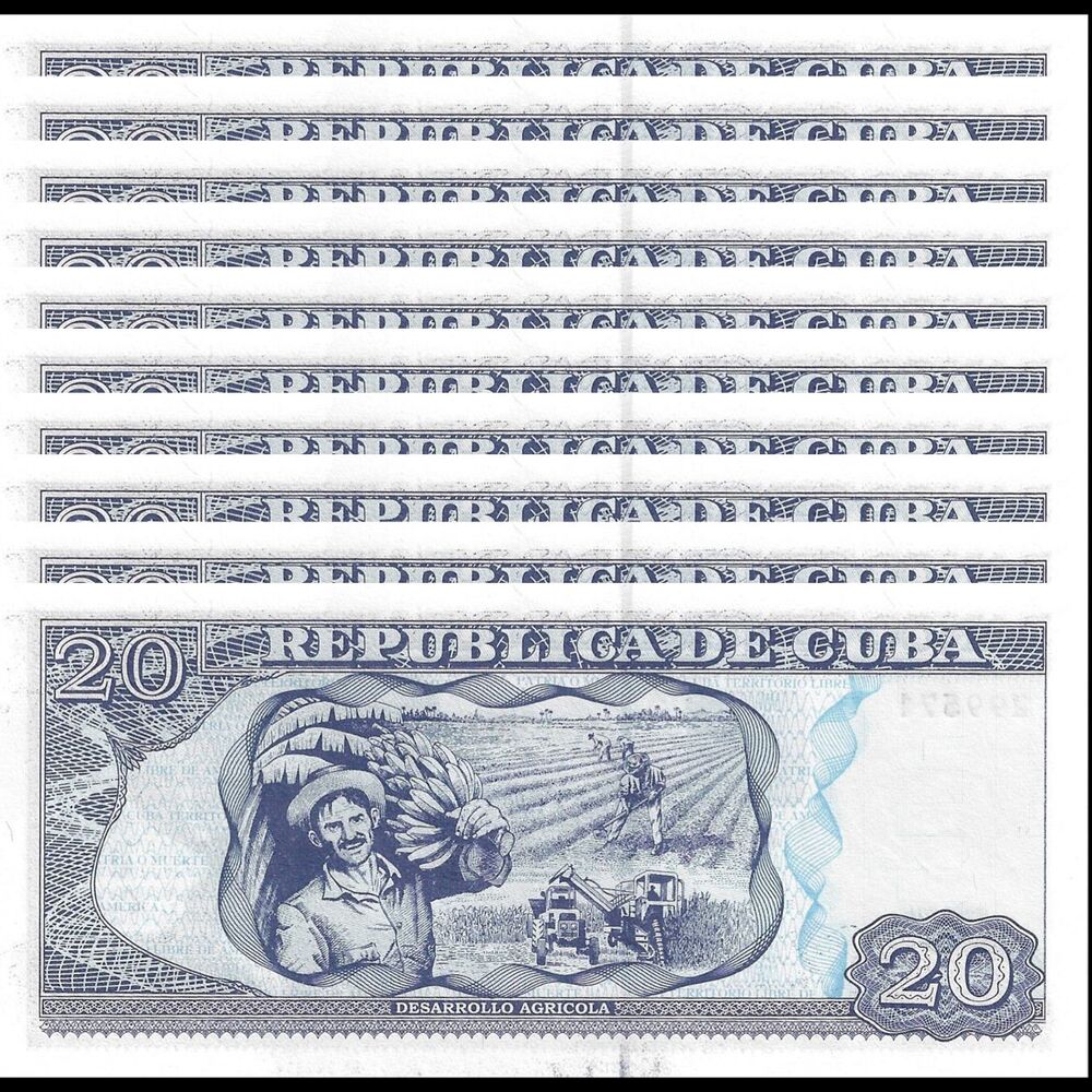 Cuba - 20 Pesos 2016 - Pick- 122 / B908k - Set 10 PCS