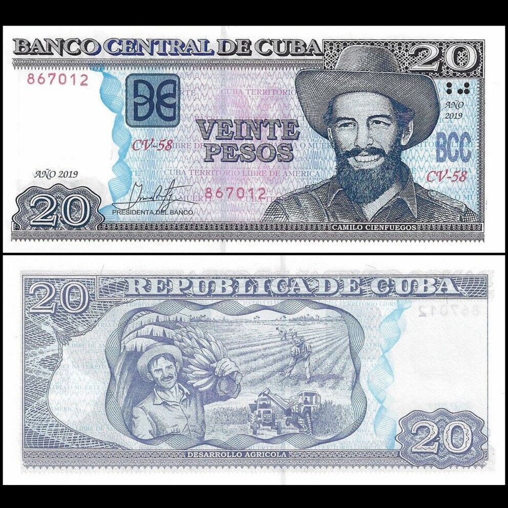 Cuba - 20 Pesos 2019 - Pick- 122m / B908m - Set 10 PCS