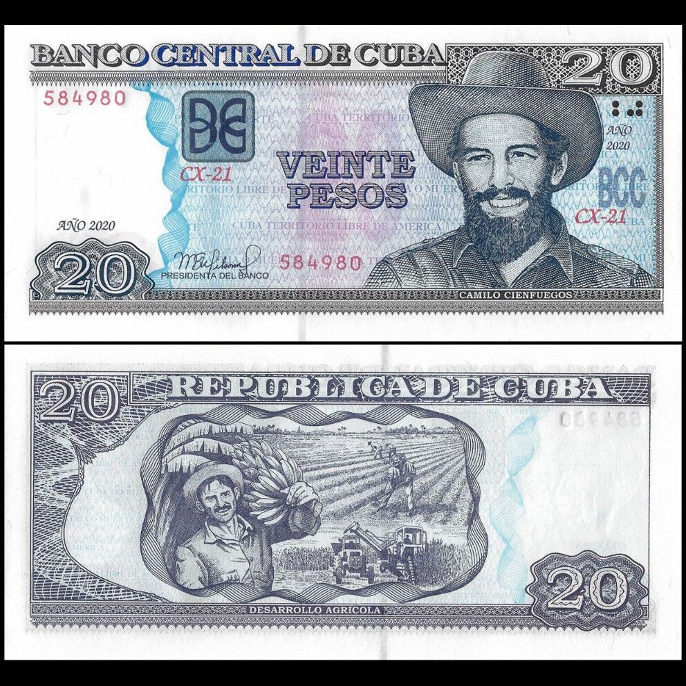 Cuba - 20 Pesos 2020 - Pick- 122n / B908n - Set 10 PCS