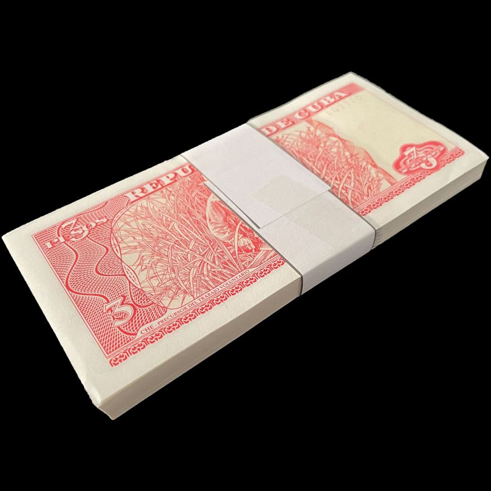 Cuba - 3 Pesos 2005 - Pick- 127b - Bundle 100 PCS