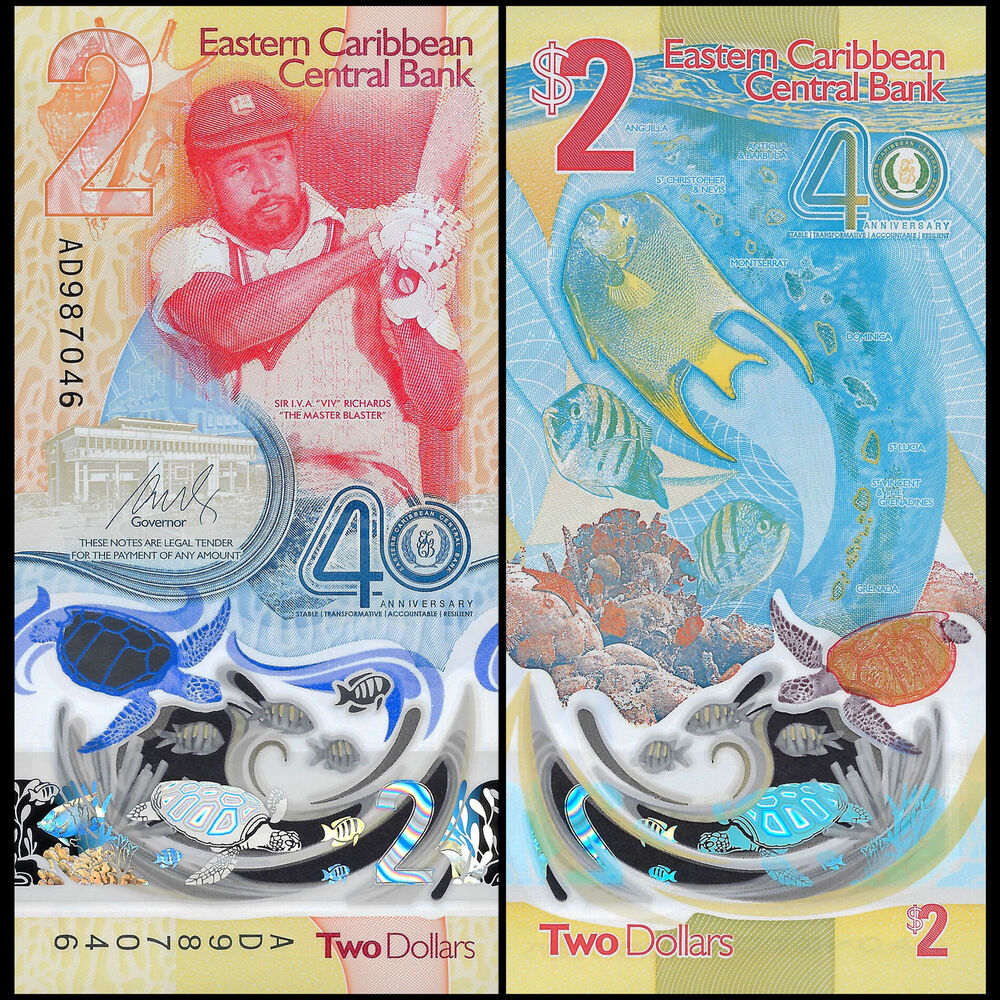East Caribbean - 2 Dollars 2023 - Pick- NEW / B245 - COMMEMORATIVE - Bundle 100 PCS