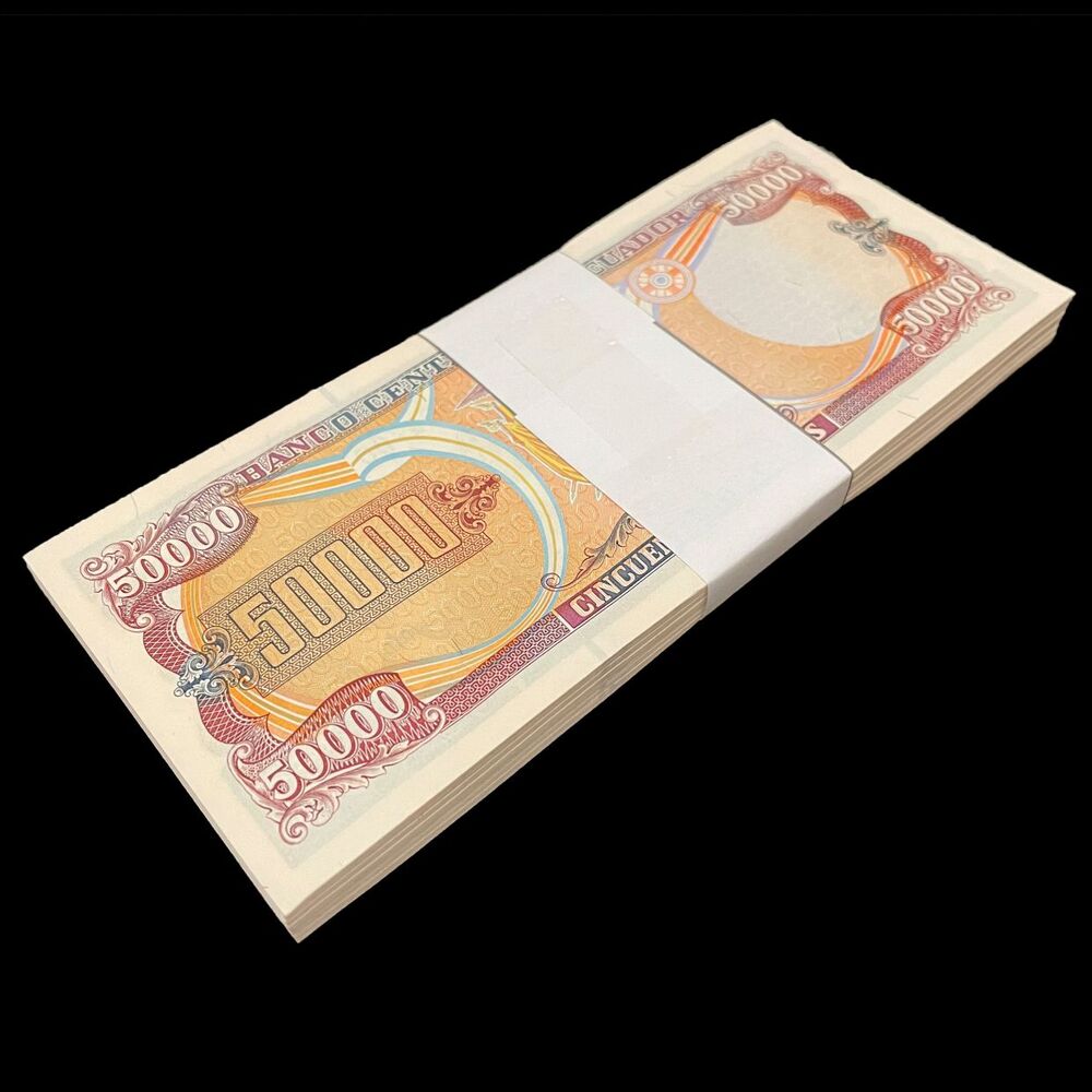 Ecuador -  50.000 Sucres 1999 - Pick # 130d - Bundle 100 PCS