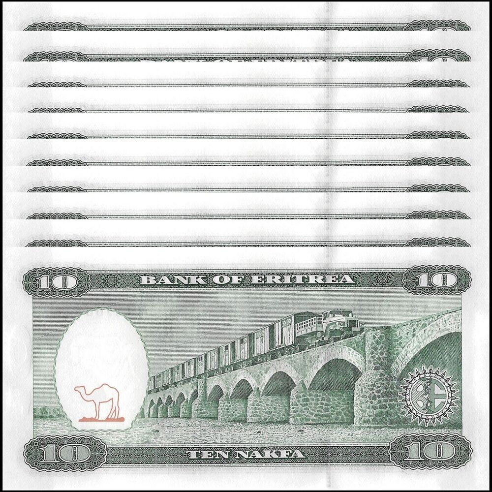 Eritrea -  10 Nafka 1997 - Pick # 3 - Set 10 PCS