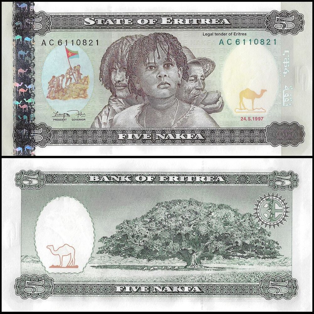 Eritrea -  5 Nafka 1997 - Pick # 2 - Set 10 PCS