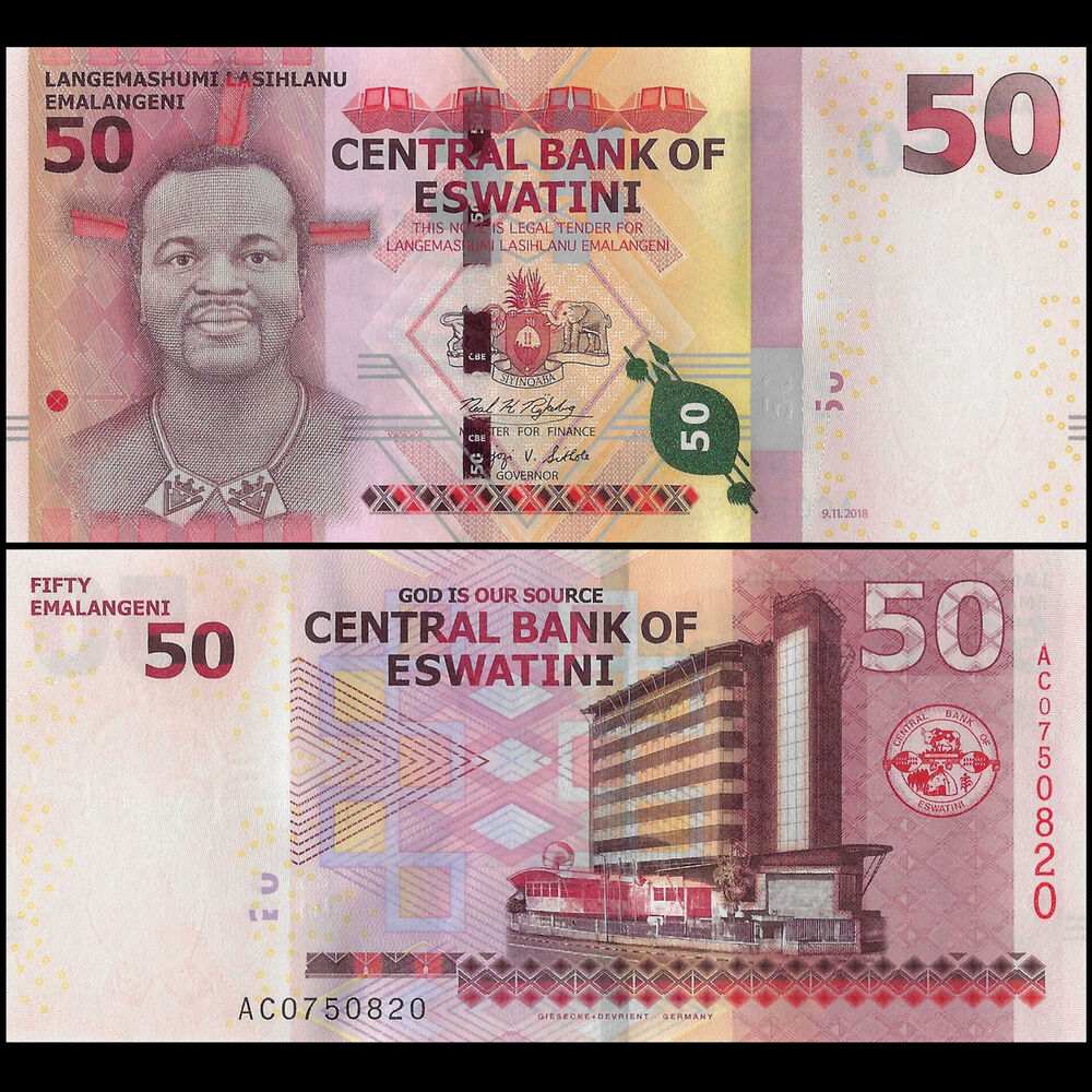 Eswatini - 50 Emalangeni 2018 - Pick- NEW / B103a - Set 10 PCS