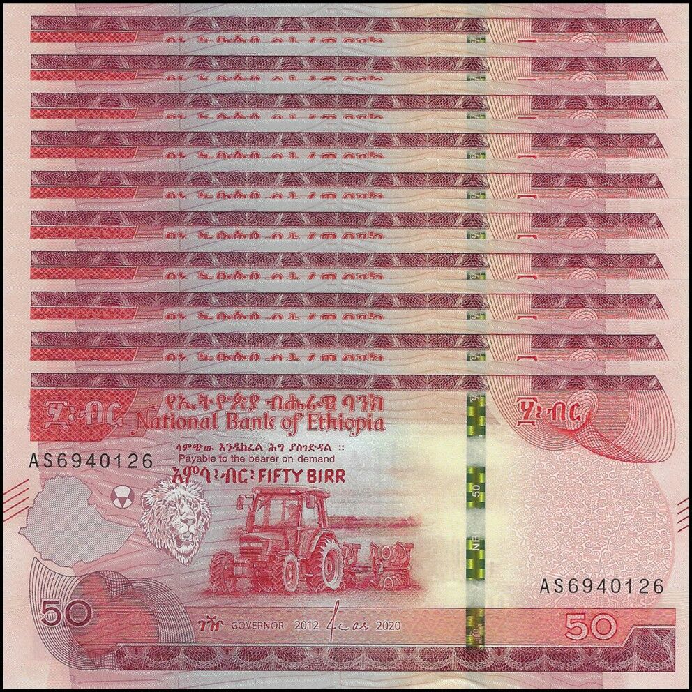 Ethiopia - 50 Birr 2020 - Pick- NEW / B336 - Set 10 PCS
