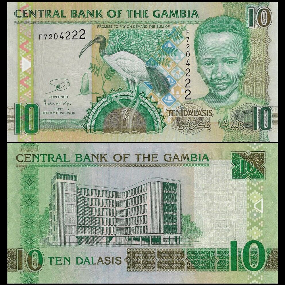 Gambia - 10 Dalasis 2013 - Pick- 26 - Set 10 PCS