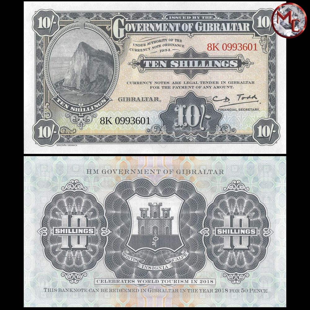 Gibraltar - 10 Shillings 2018 - Pick # 41a - COMMEMORATIVE - Set 10 PCS