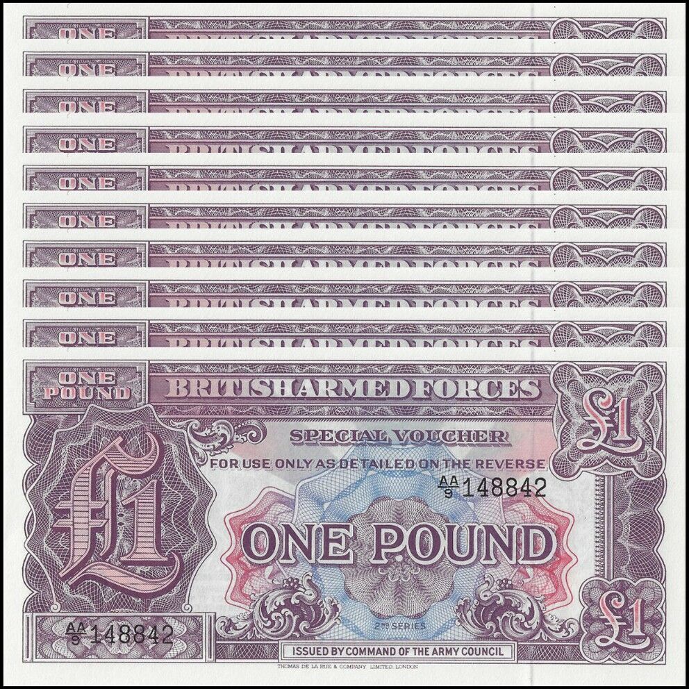 Great Britain -  1 Pound 1948 - Pick # M22 - Set 10 PCS