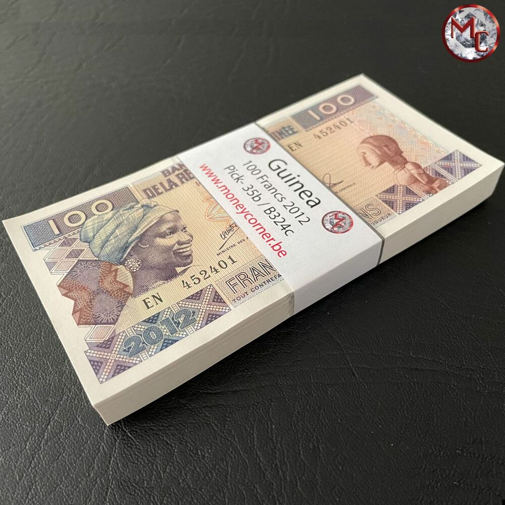 Guinea - 100 Francs 2012 - Pick- 35b / B324c - Bundle 100 PCS