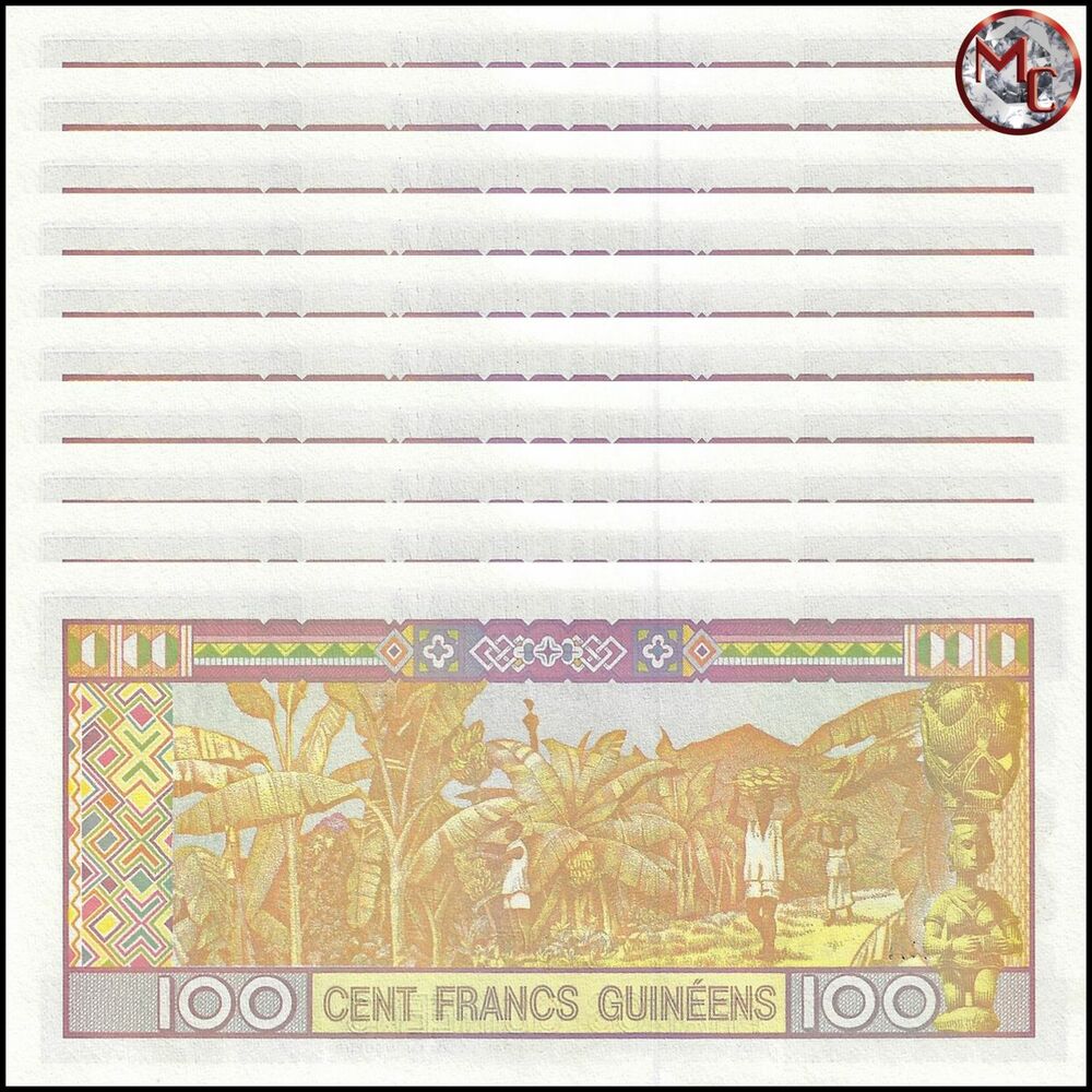 Guinea - 100 Francs 2012 - Pick- 35b / B324c - Set 10 PCS