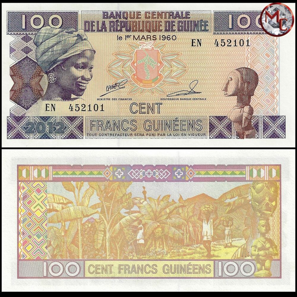 Guinea - 100 Francs 2012 - Pick- 35b / B324c - Set 10 PCS