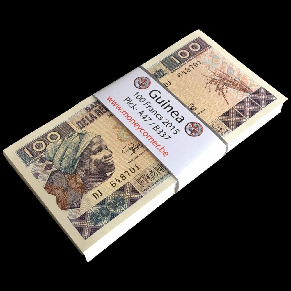 Guinea - 100 Francs 2015 - Pick- A47 / B337 - Bundle 100 PCS