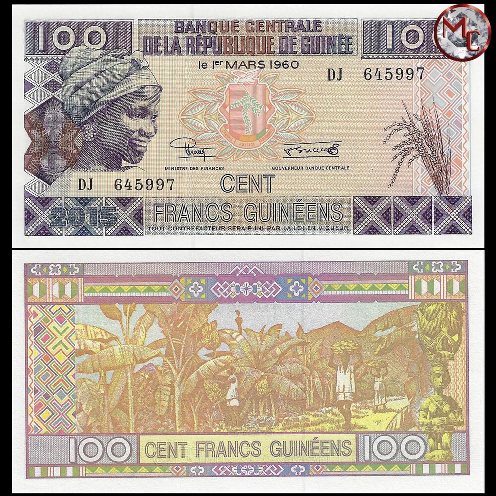 Guinea - 100 Francs 2015 - Pick- A47 / B337 - Set 10 PCS