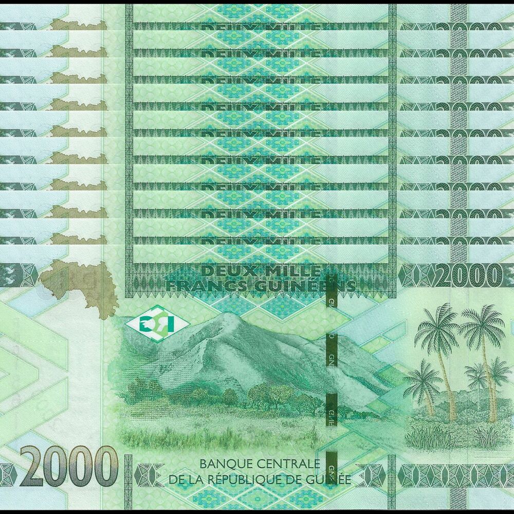 Guinea - 2000 Francs 2022 - Pick- 48Ab / B342b - Set 10 PCS