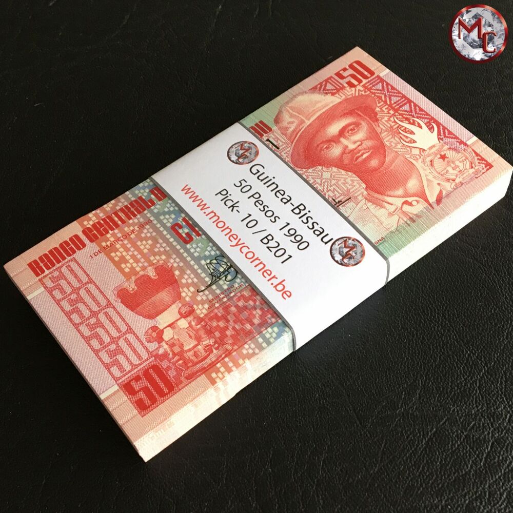Guinea-Bissau - 50 Pesos 1990 - Pick- 10 / B201 - Bundle 100 PCS