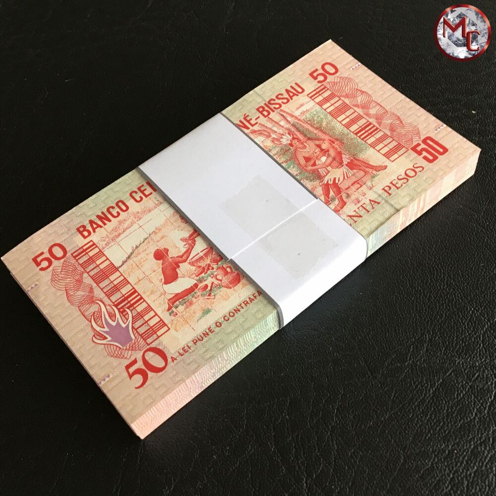 Guinea-Bissau - 50 Pesos 1990 - Pick- 10 / B201 - Bundle 100 PCS