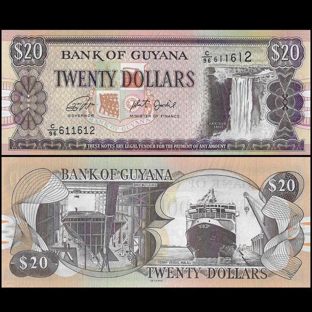 Guyana - 20 Dollars 2018 - Pick- NEW - B108i - Set 10 PCS