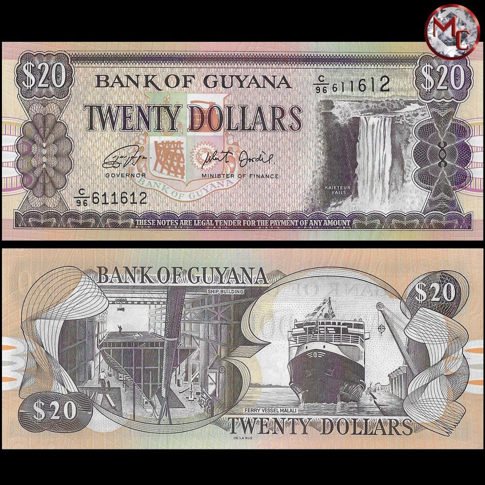 Guyana - 20 Dollars 2018 - Pick- NEW / B108i - Brick 1000 PCS