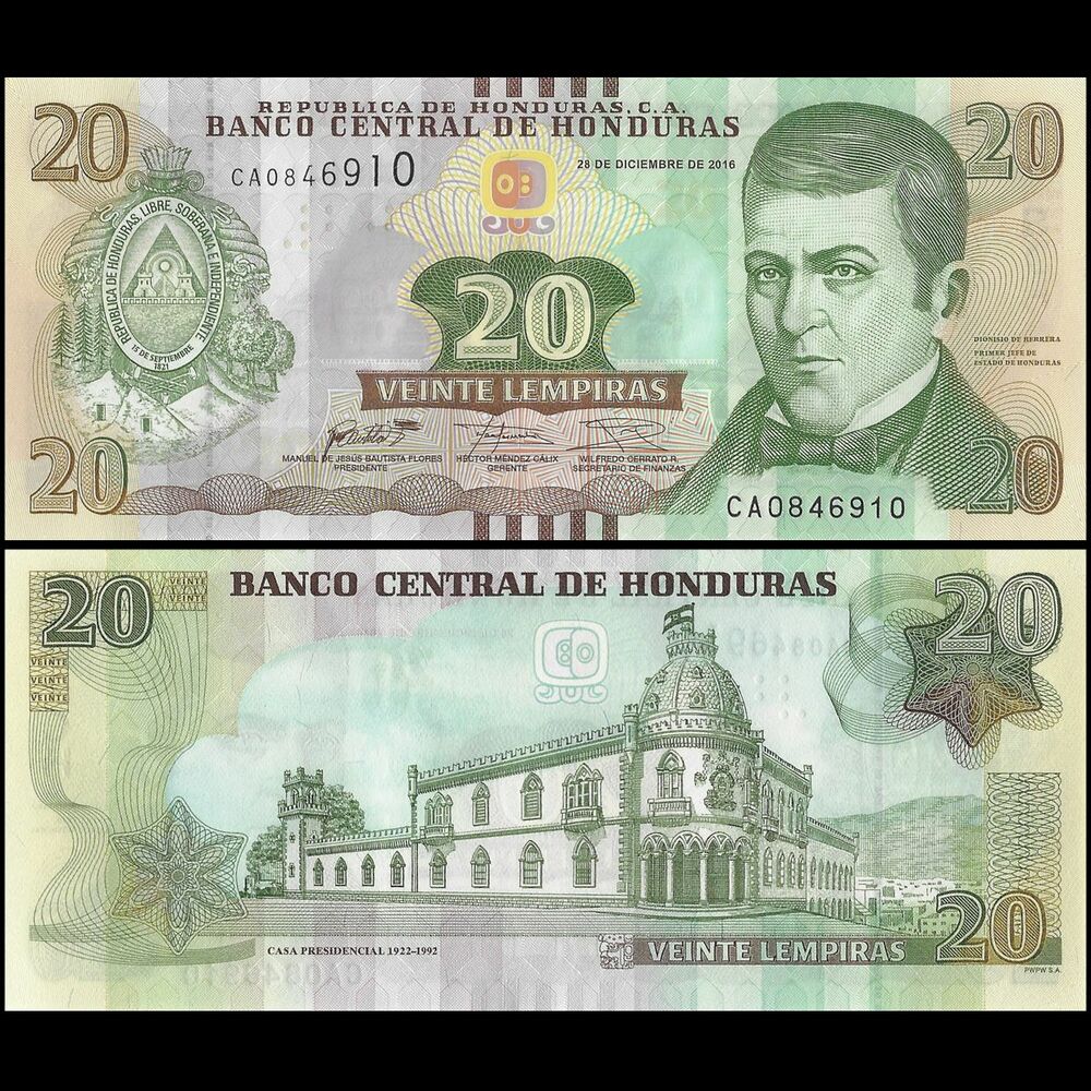 Honduras - 20 Lempiras 2016 - Pick- 100 / B348c - Set 10 PCS