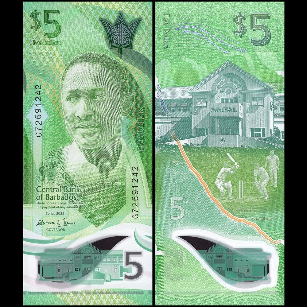 Barbados - 5 Dollars 2022 - Pick- NEW / B240 - Set 10 PCS
