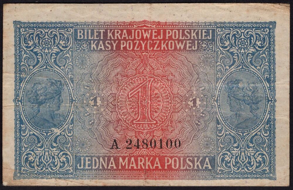 Poland - 1 Marka 1917 - Pick # 2 - Fine