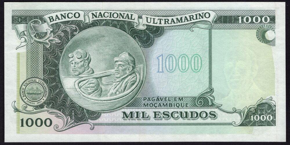 Mozambique - 1000 Escudos 1972 - Pick # 115 - XF