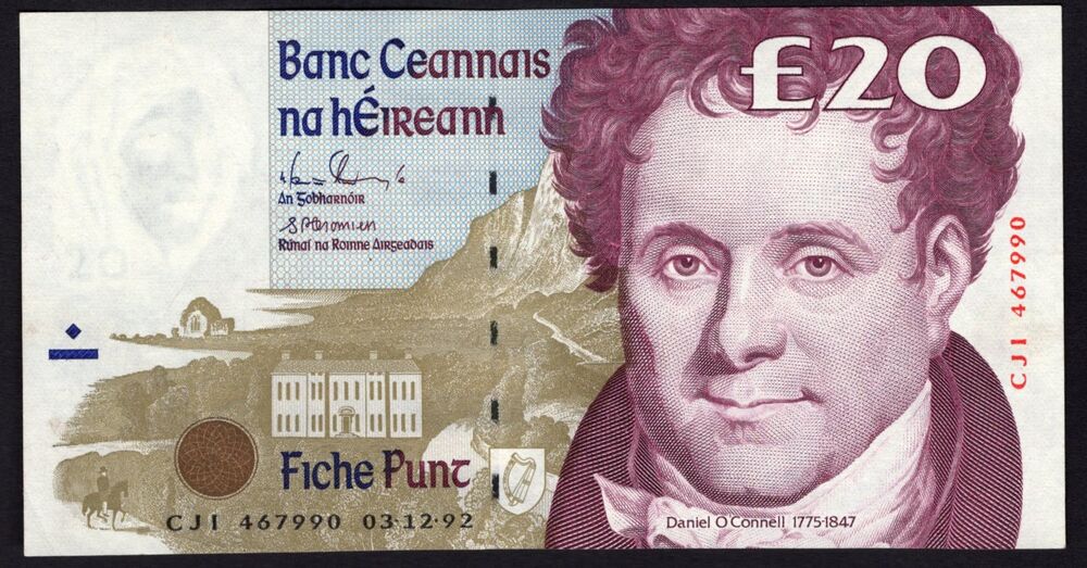 Ireland - 20 Pounds 1992 - Pick # 77a - aUNC