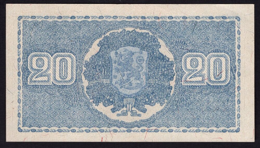 Finland - 20 Markkaa 1945 - Pick # 86 - aUNC