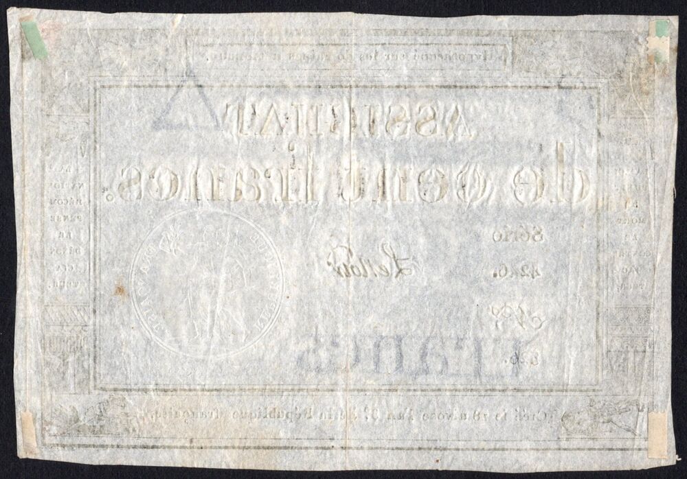France -  100 Francs 1795 - Pick # A78 - VF