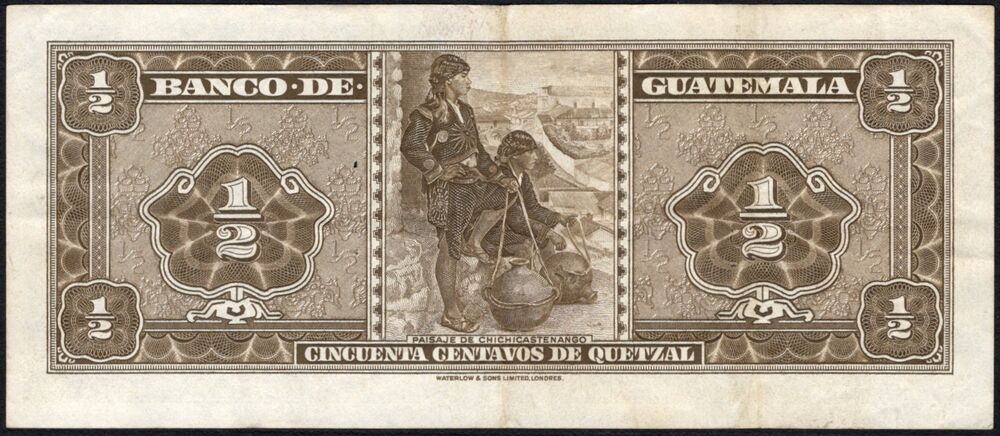 Guatemala -  1/2 Quetzal 1959 - Pick # 41a - VF