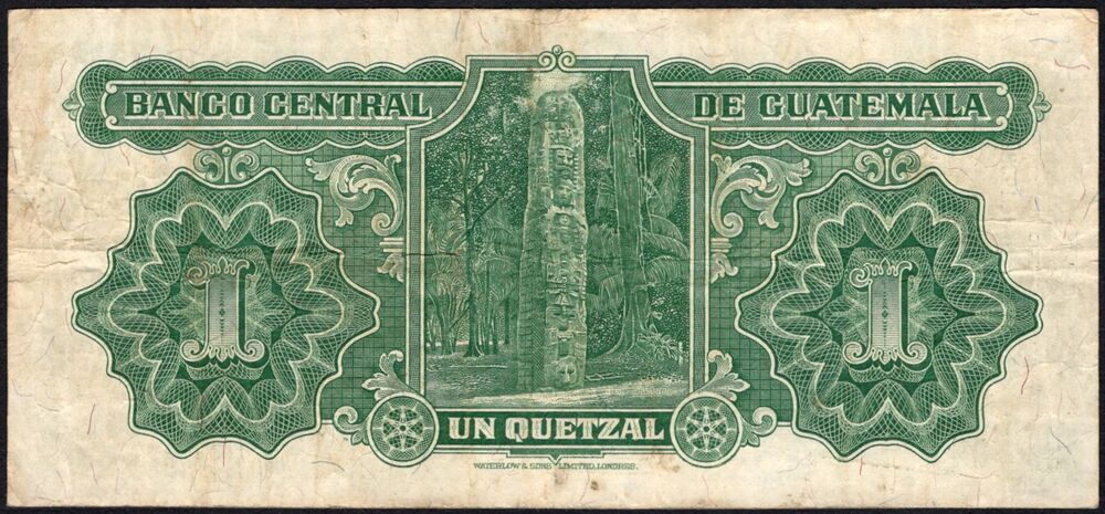 Guatemala -  1 Quetzal 1938 - Pick # 14a - aVF