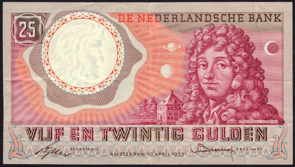 Netherlands -  25 Gulden 1955 - Pick # 87 - XF
