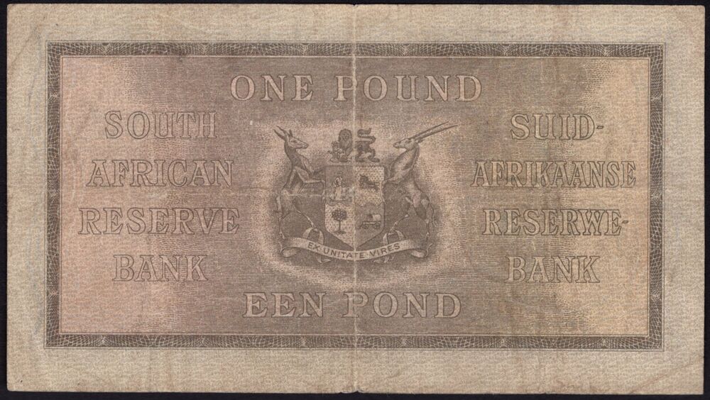 South Africa - 1 Pound 1944 - Pick # 84e - Fine