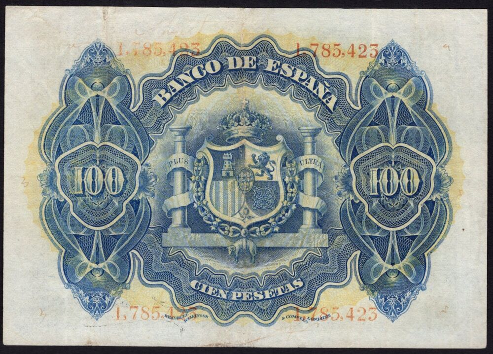 Spain - 100 Pesetas 1906 - Pick # 59a - Fine