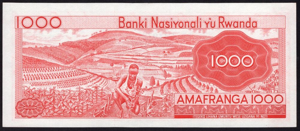 Rwanda - 1000 Francs 1976 - Pick # 10c - UNC-