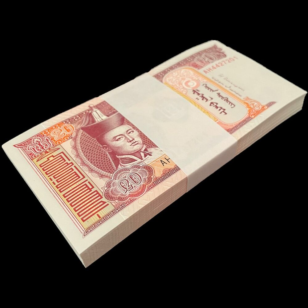 Mongolia - 20 Tugrik 2013 - Pick- 63g / B431c - Bundle 100 PCS